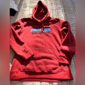 Patagonia Vibrant Red Hoodie with Logo